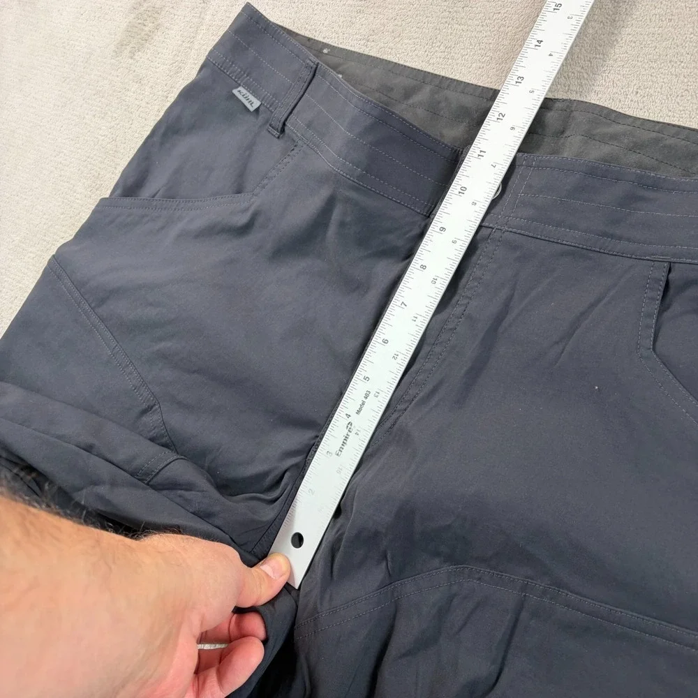 Kuhl Renegade Rock Cargo Pants Men‎ 38x29.5 Black Tapered Fit UPF 50+ NWOT
